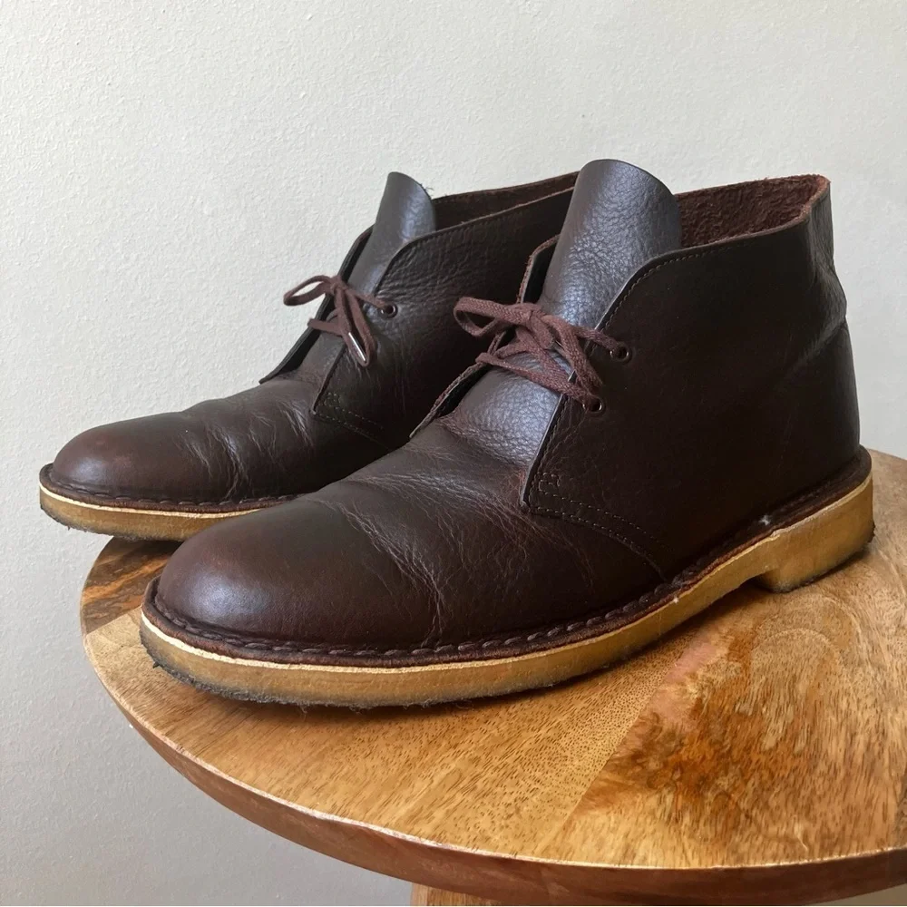 Clarks Originals | Waxed Full Grain Leather Desert Boot